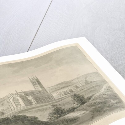 Longport Church - St. Paul's: sepia drawing, 1841 by John Chessell Buckler