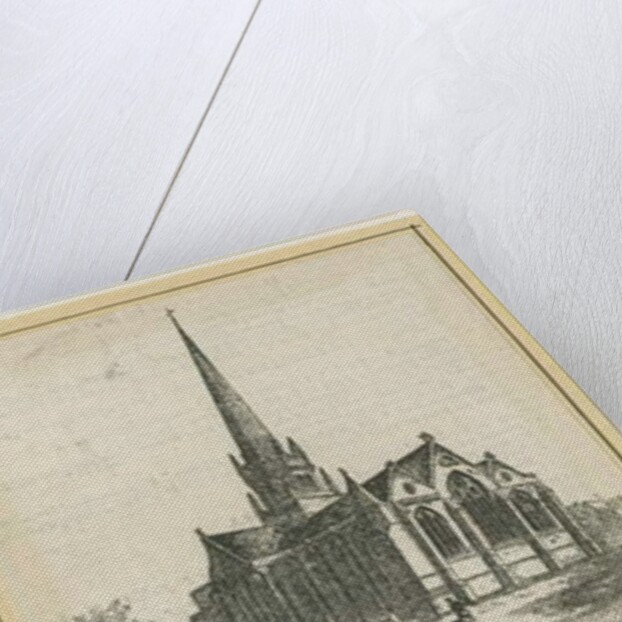 Stafford - St. Mary's Church: woodcut engraving, nd [c 1843] by School English