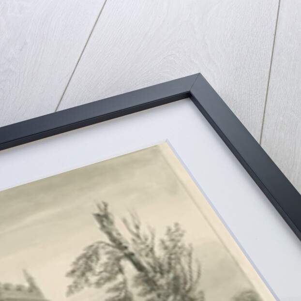 Madeley Church: sepia wash drawing, 1840 by John Buckler