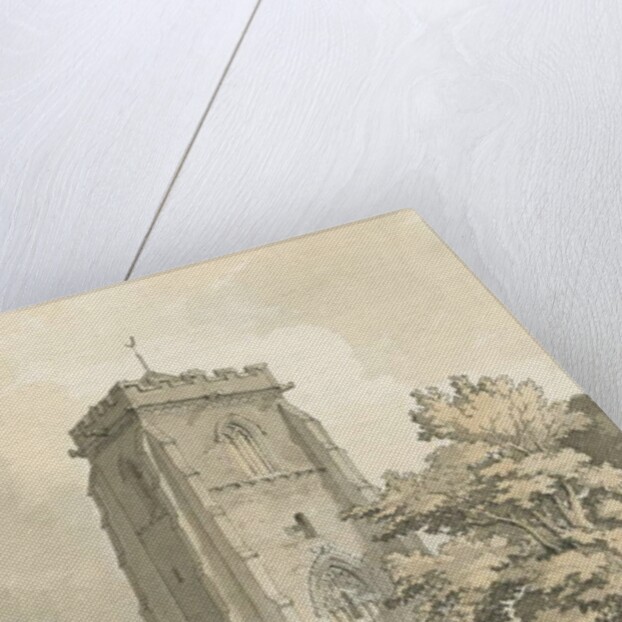 Ranton Abbey [Priory]: pen and wash drawing, nd [?1838] by Thomas Peploe Wood