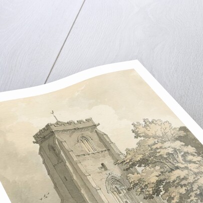 Ranton Abbey [Priory]: pen and wash drawing, nd [?1838] by Thomas Peploe Wood