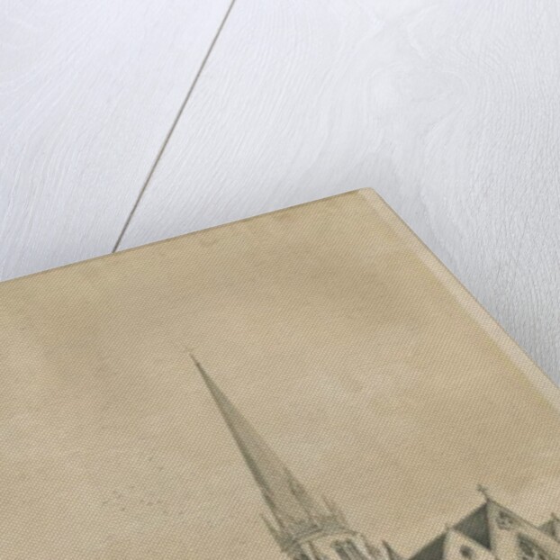 Stafford - St. Mary's Church: lithograph, nd [c 1841] by George Gilbert Scott