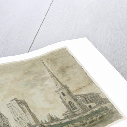 Hamstall Ridware - Church and Manor House by Stebbing Shaw