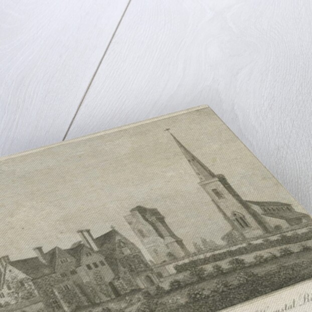 Hamstall Ridware - Church and Manor House: engraving by Stebbing Shaw