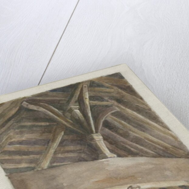 Mavesyn Ridware Hall - Gatehouse: painting, 1895 by School English