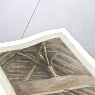 Mavesyn Ridware Hall - Gatehouse: painting, 1895 by School English