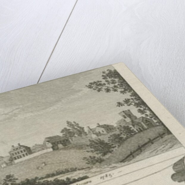 Mavesyn Ridware Hall - Gatehouse: engraving, 1785 by Stebbing Shaw