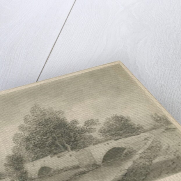 Handsacre - Old High Bridge: sepia drawing, 1839 by John Buckler