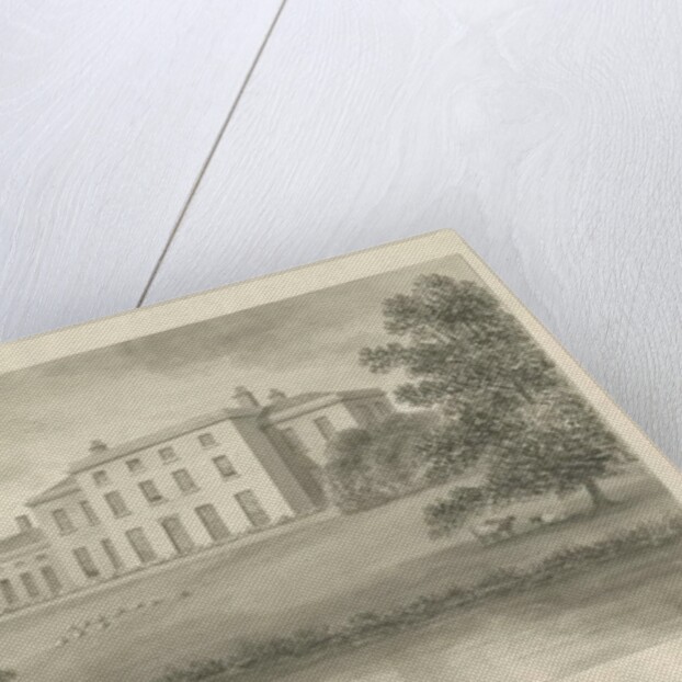 Milford House: sepia drawing, 1848 by John Buckler