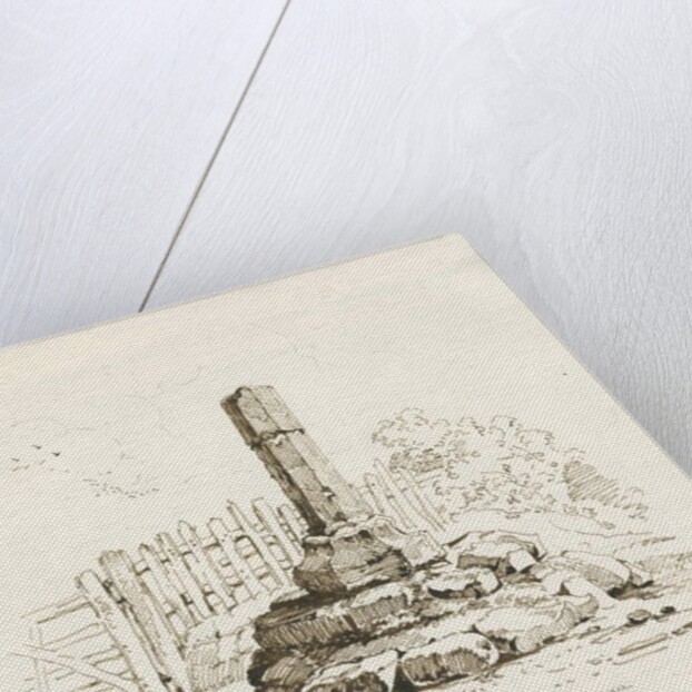 Moreton - Stone Cross remains at Chatwell by Thomas Peploe Wood