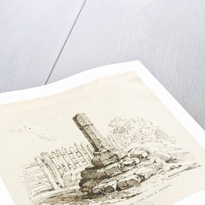 Moreton - Stone Cross remains at Chatwell by Thomas Peploe Wood