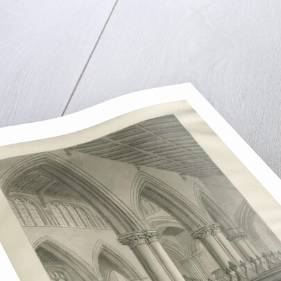 Stafford - Interior of St. Mary's Church by John Buckler