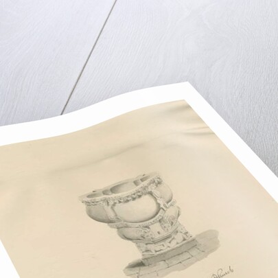 Stafford - Font in St. Mary's Church by John Buckler