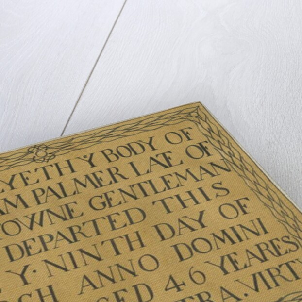 Stafford - Monumental inscription in St. Mary's Church by School English