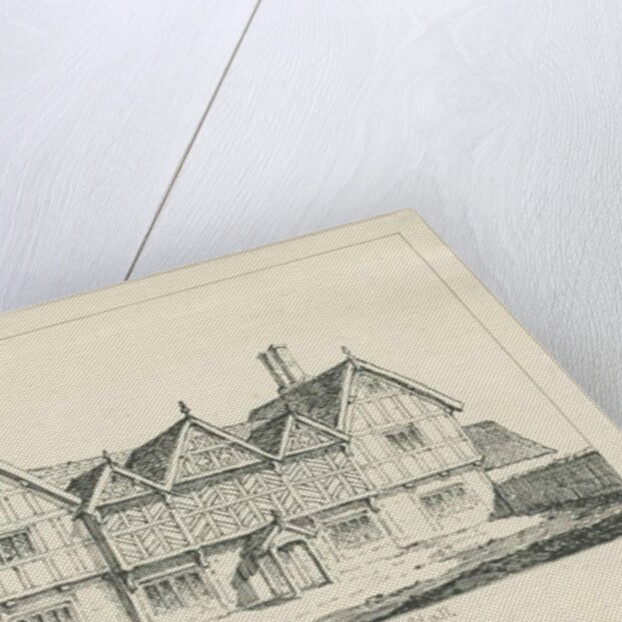 Newborough Hall: pen drawing, 1836 by Thomas Peploe Wood