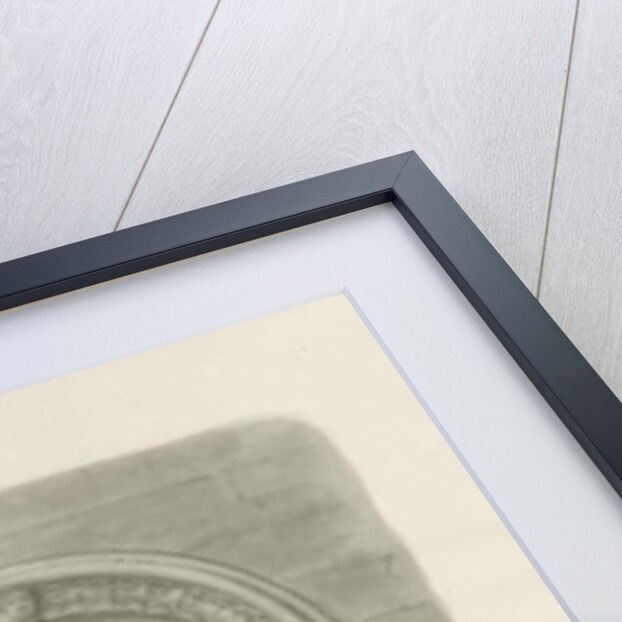 Rolleston Church - North Doorway: sepia drawing, 1848 by John Buckler