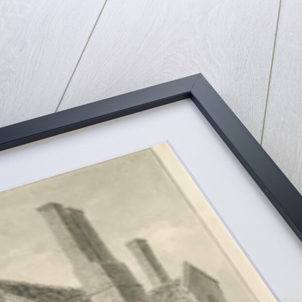 Dimsdale Old Hall: sepia drawing, 1841 by John Buckler