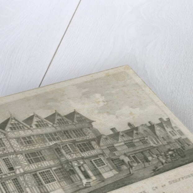 Stafford - Ancient 'High House': lithograph by John Robert Fernyhough