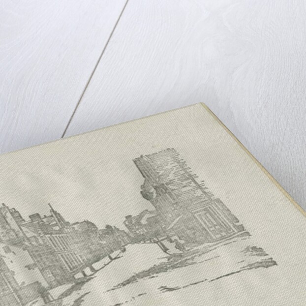 Stafford - Greengate Street: woodcut engraving by School English