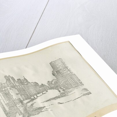 Stafford - Greengate Street: woodcut engraving by School English