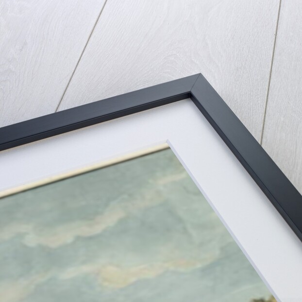 Castle Church - Castle Hill: water colour painting by School English