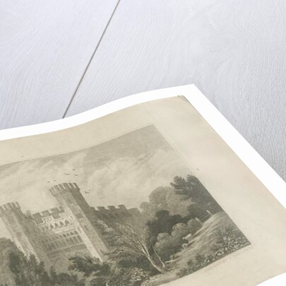 Castle Church - Stafford Castle: engraving, nd [1830] by Frederick Calvert