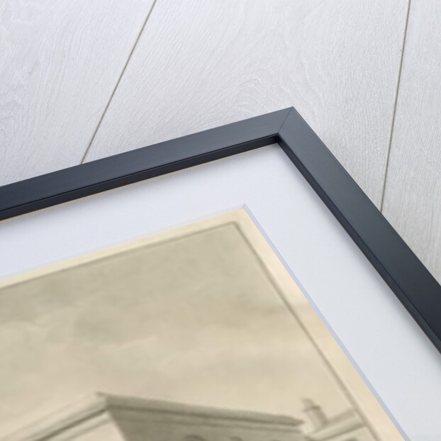 Stafford - Shire Hall: sepia drawing, 1841 by John Buckler