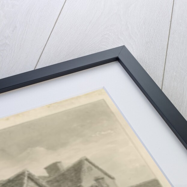 Stafford - Old Houses in Crabbery Lane: sepia drawing, 1837 by John Buckler