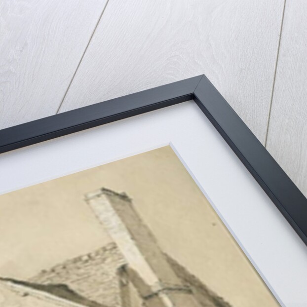 Stafford - [Old Houses in Crabbery Lane]: sepia and pen drawing, 1837 by Thomas Peploe Wood