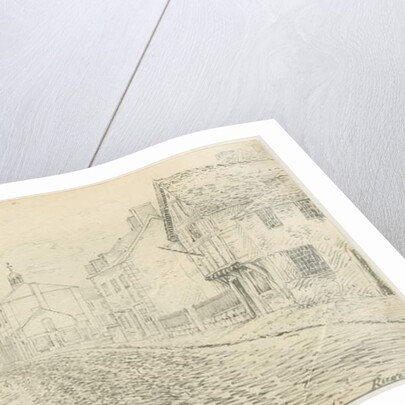 Rugeley Town: pen and ink drawing, 26 Nov 1813 by John Allport