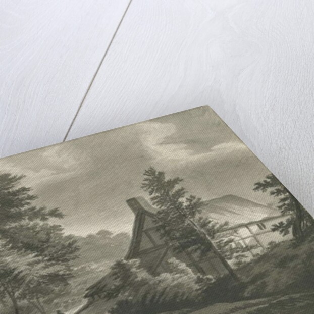 Rugeley - Cottage near Etchinghill: dark sepia wash drawing, 1835 by John Robert Fernyhough