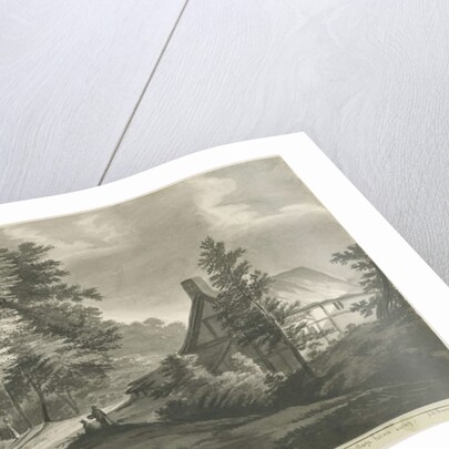 Rugeley - Cottage near Etchinghill: dark sepia wash drawing, 1835 by John Robert Fernyhough