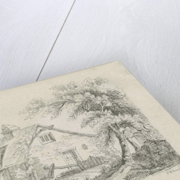 Rugeley - Cottage near Old Cannock Wood Forges: pen and ink drawing, 1836 by John Robert Fernyhough