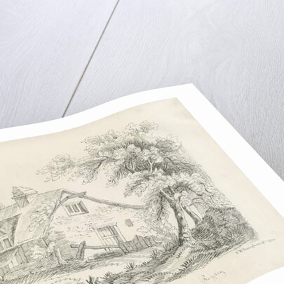 Rugeley - Cottage near Old Cannock Wood Forges: pen and ink drawing, 1836 by John Robert Fernyhough