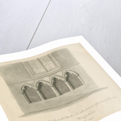 Norbury Church - Priests' stalls by John Buckler