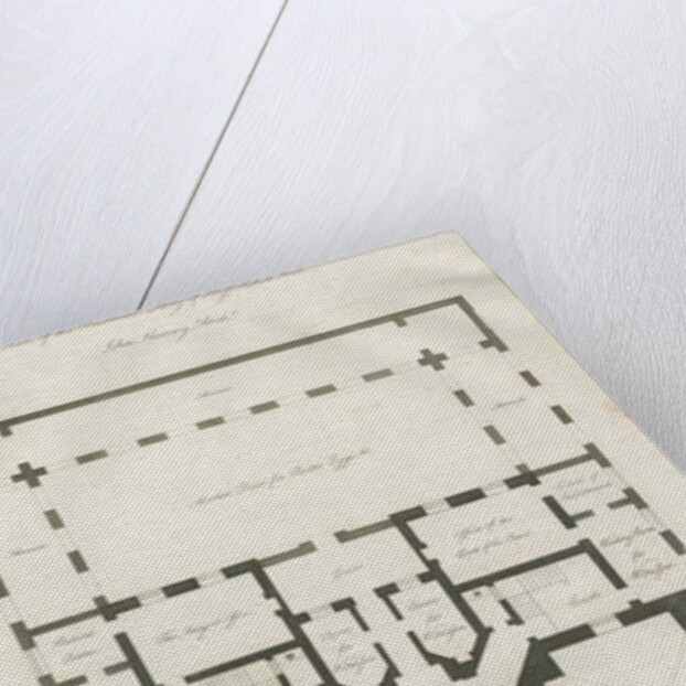 Stafford - Plan of Basement Story of Shire Hall: engraving, nd [1794-1798] by John Harvey