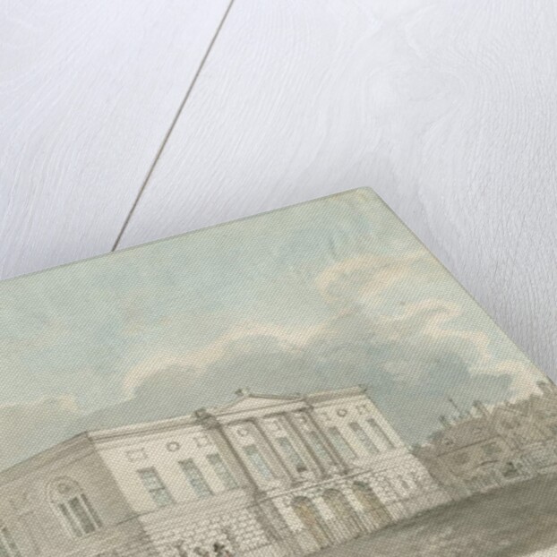 Stafford - Chetwynd House: sepia drawing, 1841 by John Buckler