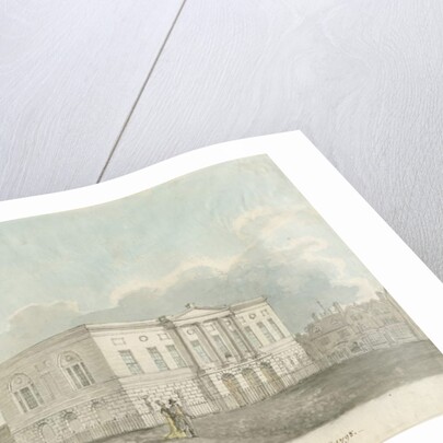 Stafford - Chetwynd House: sepia drawing, 1841 by John Buckler