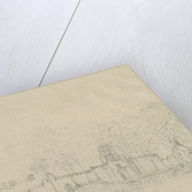 Rushall Castle/Hall: pencil drawing, nd [1762-1802] by Stebbing Shaw