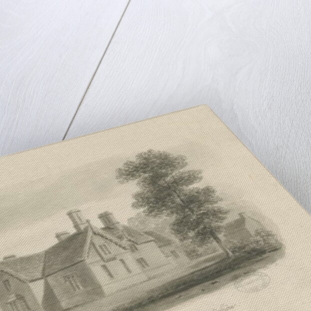 Stafford - Parsonage House at Salt: sepia drawing, 1842 by John Buckler