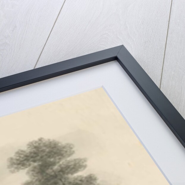 Stafford - Parsonage House at Salt: sepia drawing, 1842 by John Buckler