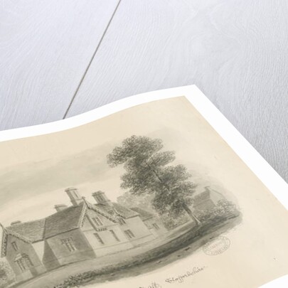 Stafford - Parsonage House at Salt: sepia drawing, 1842 by John Buckler