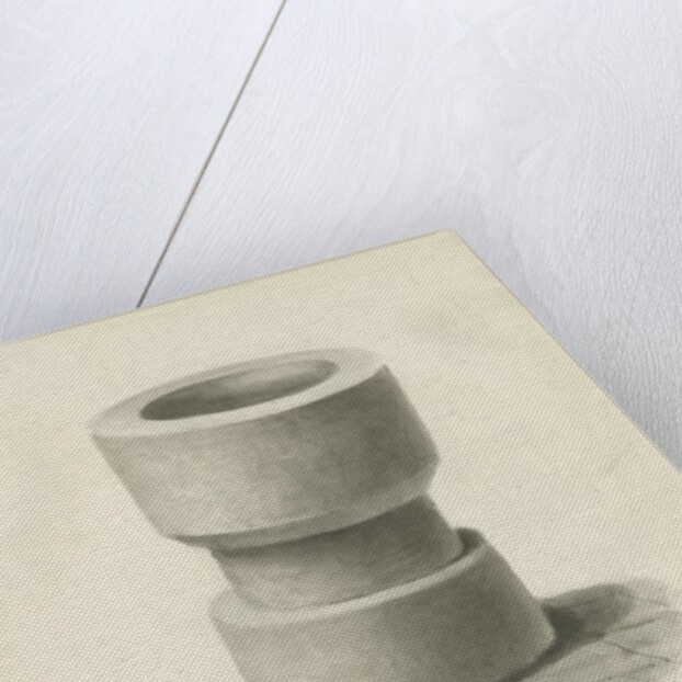 Font in Rushton Spencer Church, 1844 by John Buckler