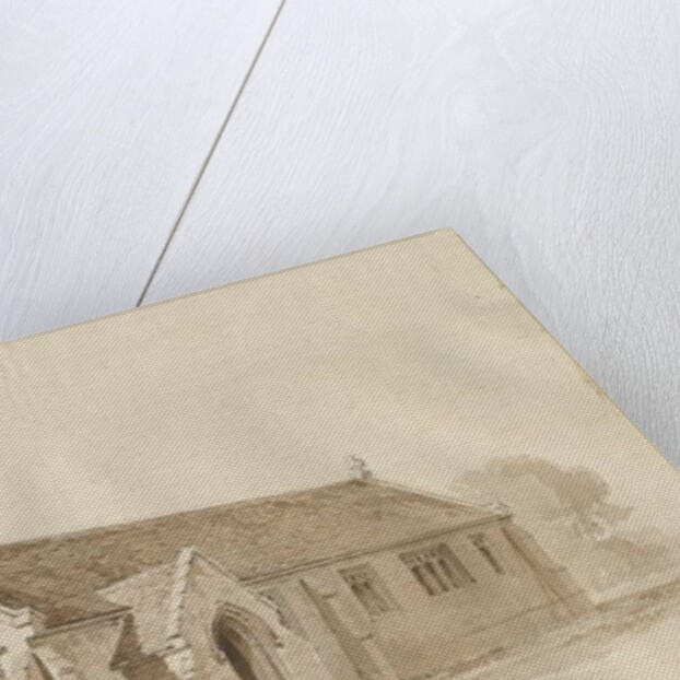 Stafford - Salt Chapel [St. James']: pen and wash drawing, 1840 by Thomas Peploe Wood