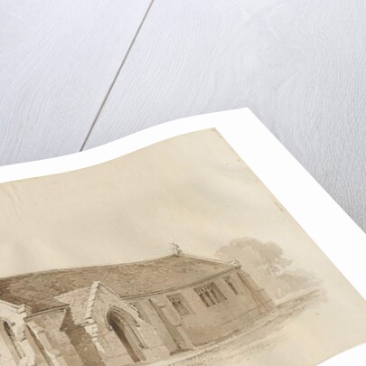 Stafford - Salt Chapel [St. James']: pen and wash drawing, 1840 by Thomas Peploe Wood