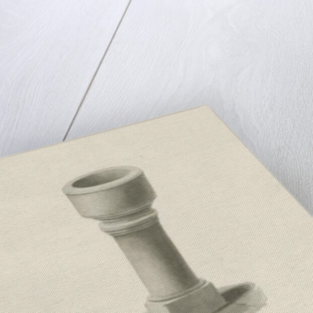 Font in Onecote Church by John Buckler