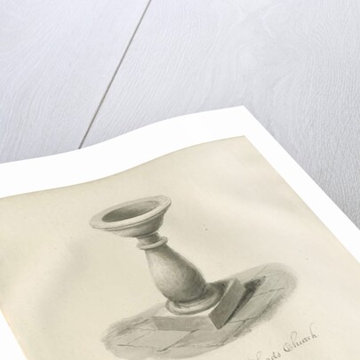 Stafford - Font in St. Chad's Church by John Buckler