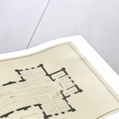 Stafford - Ground plan of Christ Church by George E. Hamilton