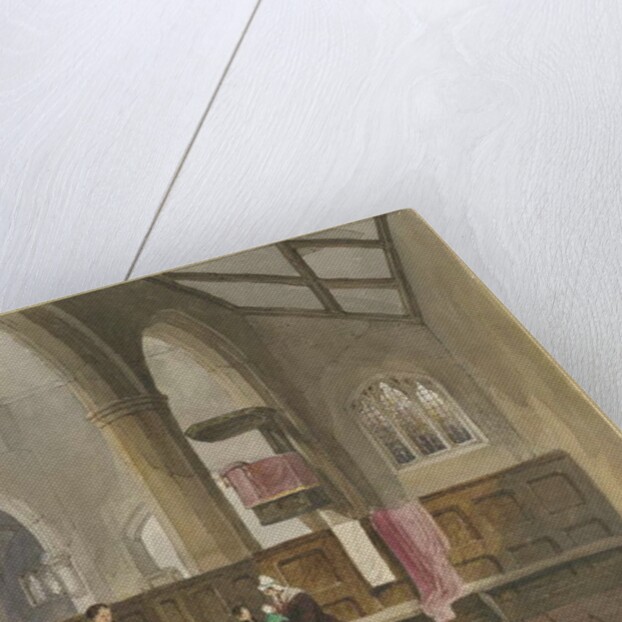 Interior of Standon Church by Thomas Peploe Wood