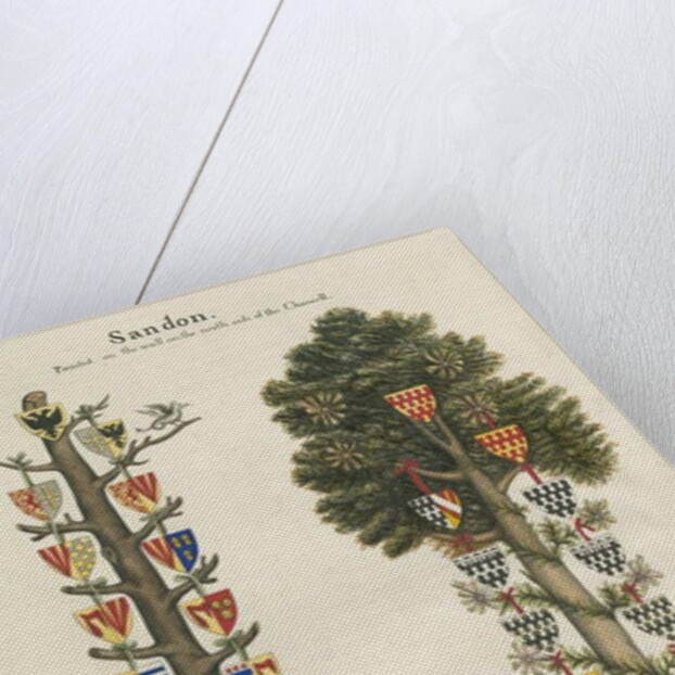 Sandon Church - Wall Painting by John Robert Fernyhough